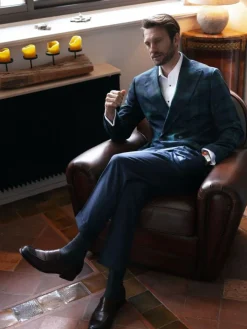 Blazer croisé tartan Glaz