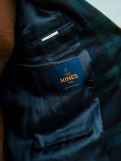 Blazer croisé tartan Glaz