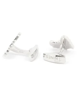 Boutons de manchette argent massif Africa