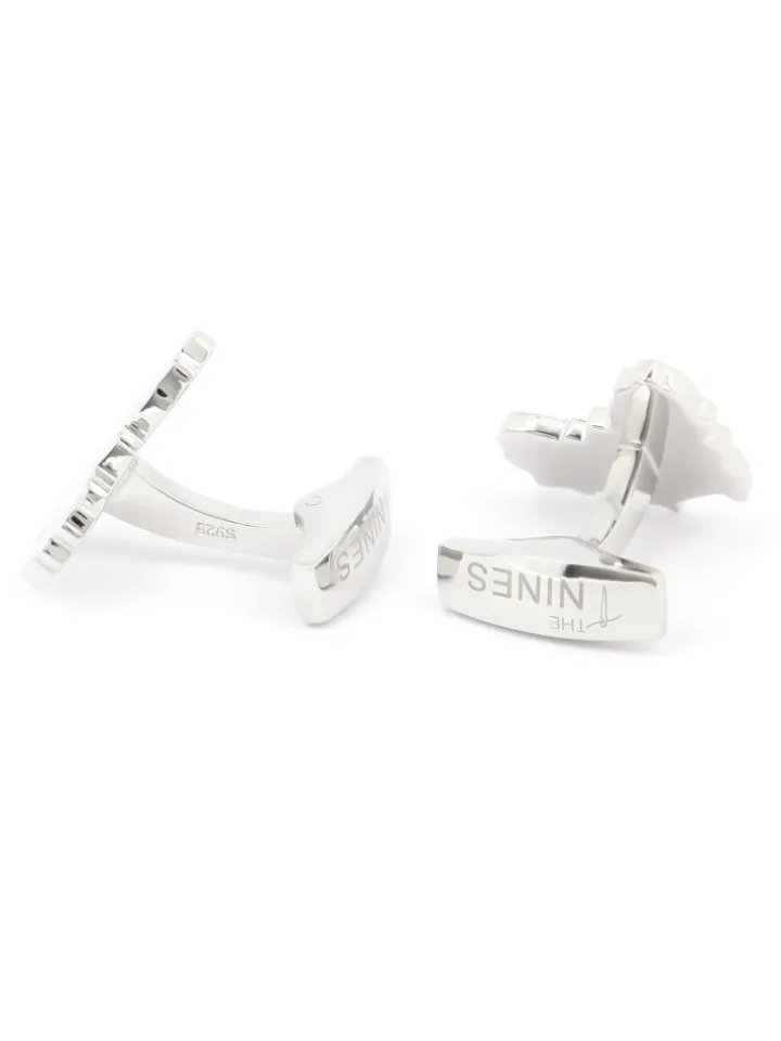 Boutons de manchette argent massif Africa