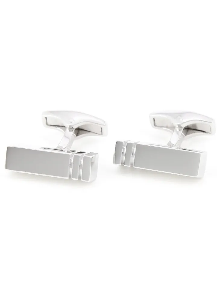 Boutons de manchette argent massif Tokyo