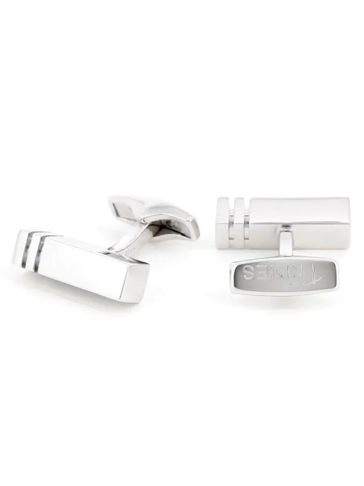 Boutons de manchette argent massif Tokyo