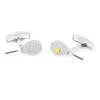 Boutons de manchette argent massif tennis Key Biscane
