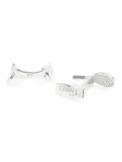 Boutons de manchette argent massif tennis Key Biscane