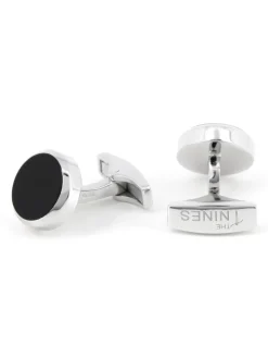 Boutons de manchette argent massif onyx Saint-Honoré