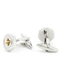 Boutons de manchette argent et or Baltimore