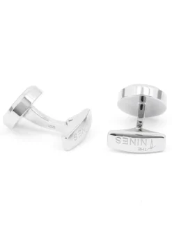 Boutons de manchette argent massif rouge bordeaux Saint-Honoré
