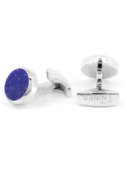 Boutons de manchette argent massif lapis lazuli Saint-Honoré