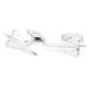 Boutons de manchette avion argent massif concorde