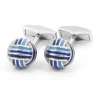 Boutons de manchette boules nuances de bleus cambon