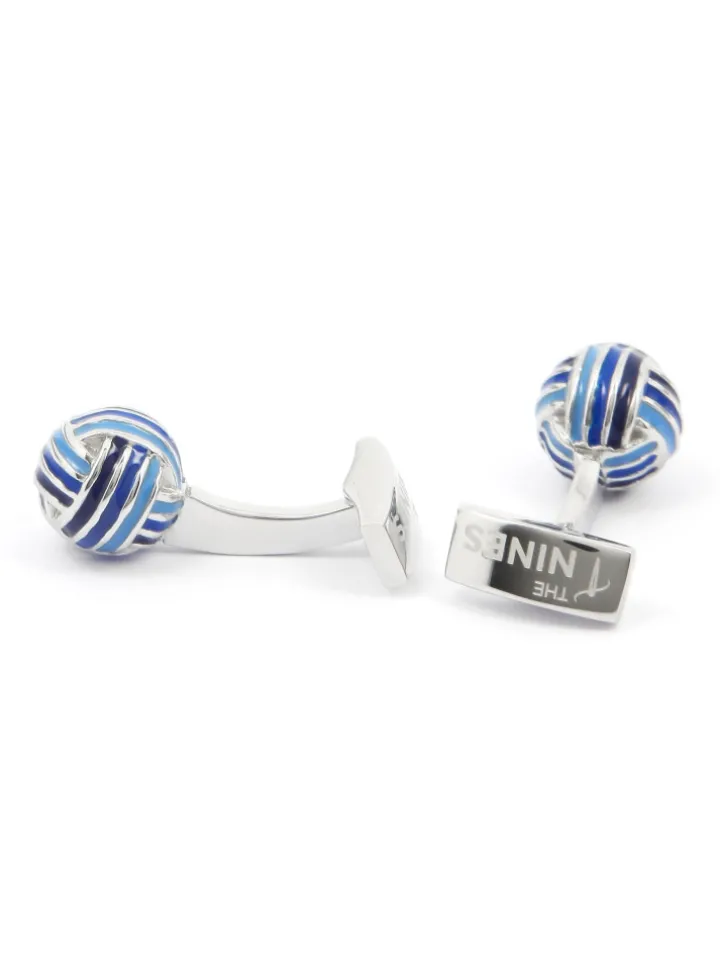 Boutons de manchette boules nuances de bleus cambon