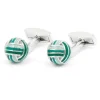 Boutons de manchette boules nuances de vert Cambon