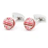 Boutons de manchette boules nuances de rose Cambon