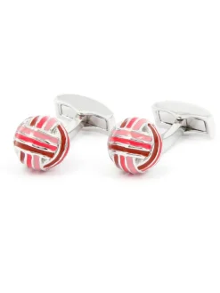Boutons de manchette boules nuances de rose Cambon