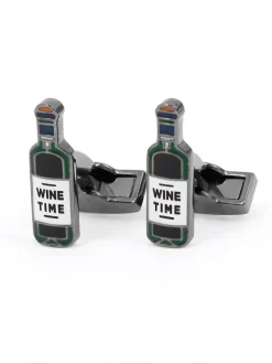 Boutons de manchette bouteille de vin