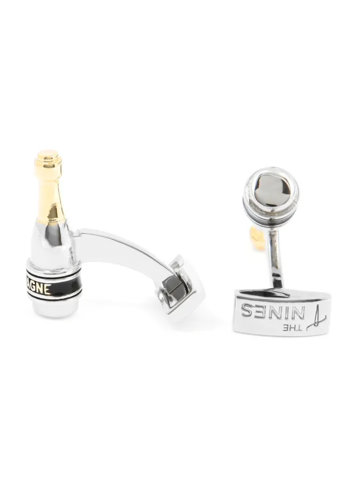 Boutons de manchette bouteille de champagne