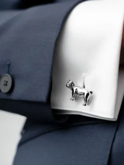 Boutons de manchette bulldog Mayfair
