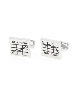 Boutons de manchette Buy/Sell - Wall Street