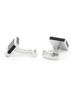 Boutons de manchette carrés en onyx Minkebe