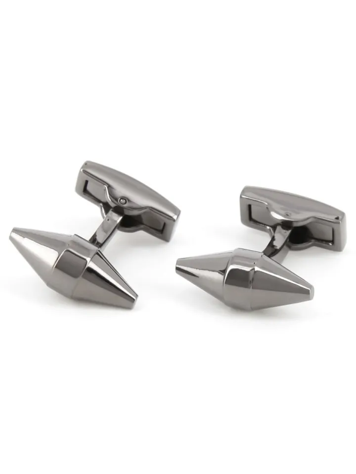 Boutons de manchette conique gunmetal - Maringa