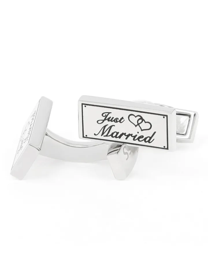 Boutons de manchette mariage just married