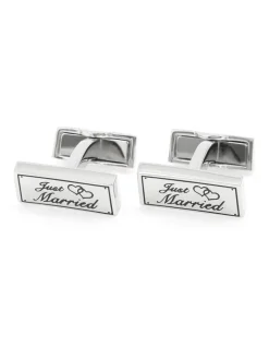 Boutons de manchette mariage just married