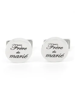 Boutons de manchette mariage frère du marié