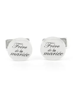 Boutons de manchette mariage frère de la mariée