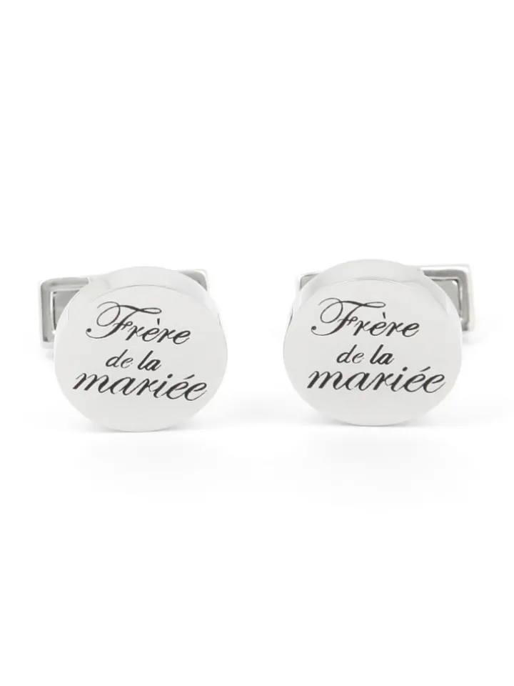 Boutons de manchette mariage frère de la mariée