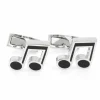 Boutons de manchette note de musique music hall