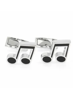 Boutons de manchette note de musique music hall