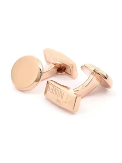 Boutons de manchette or rose brossé Montevidéo