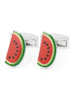 Boutons de manchette pastèque