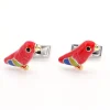 Boutons de manchette perroquet Brasilia