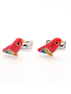 Boutons de manchette perroquet Brasilia