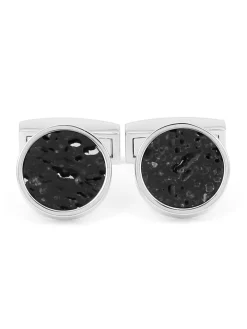 Boutons de manchette pierre de lave Vienne