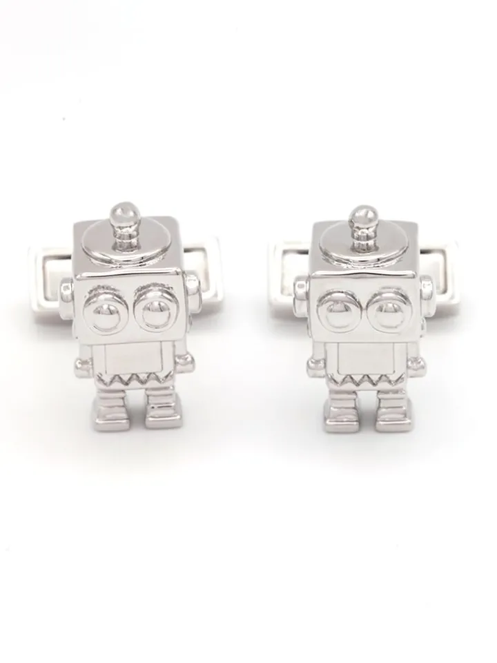Boutons de manchette robot