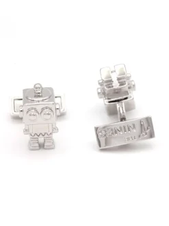 Boutons de manchette robot