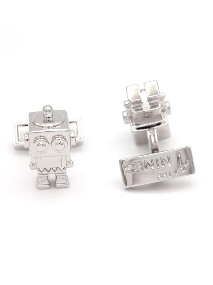 Boutons de manchette robot