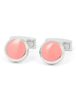 Boutons de manchette ronds rose Montreux II