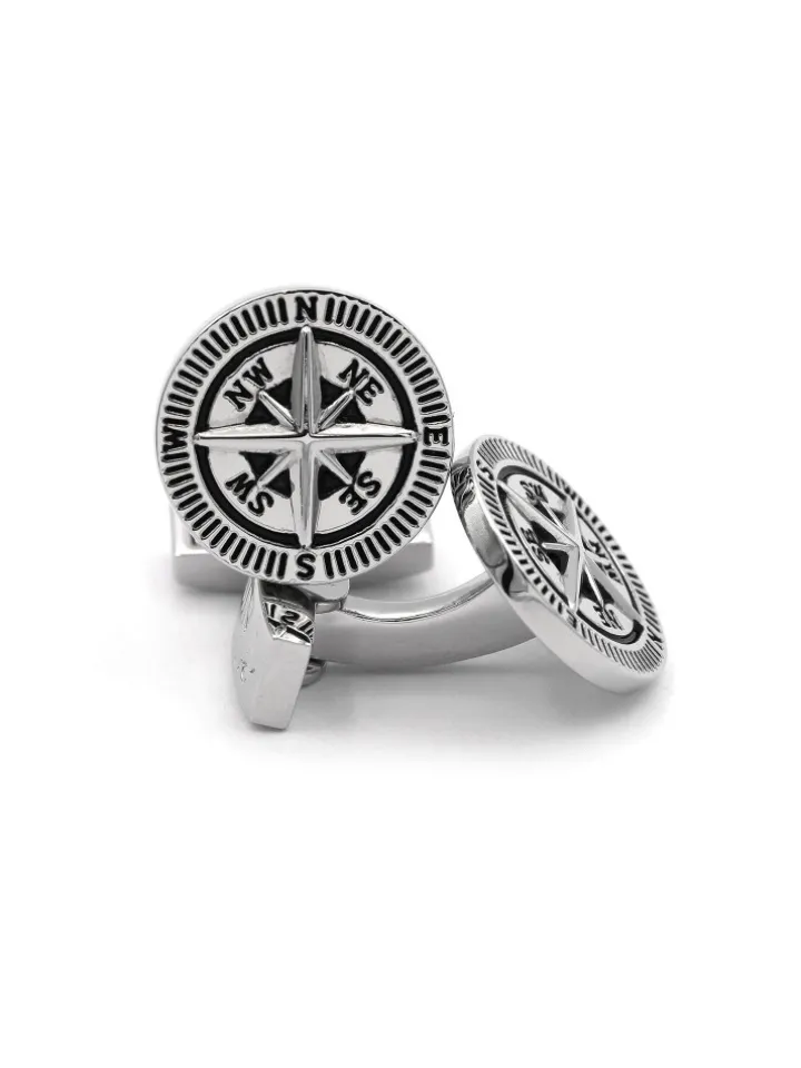 Boutons de manchette Rose des vents