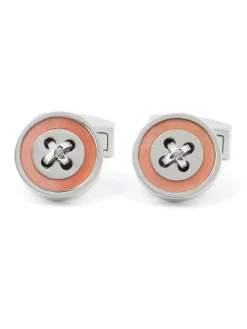 Boutons de manchette rose nacré Baltimore