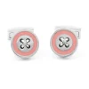 Boutons de manchette rose Baltimore