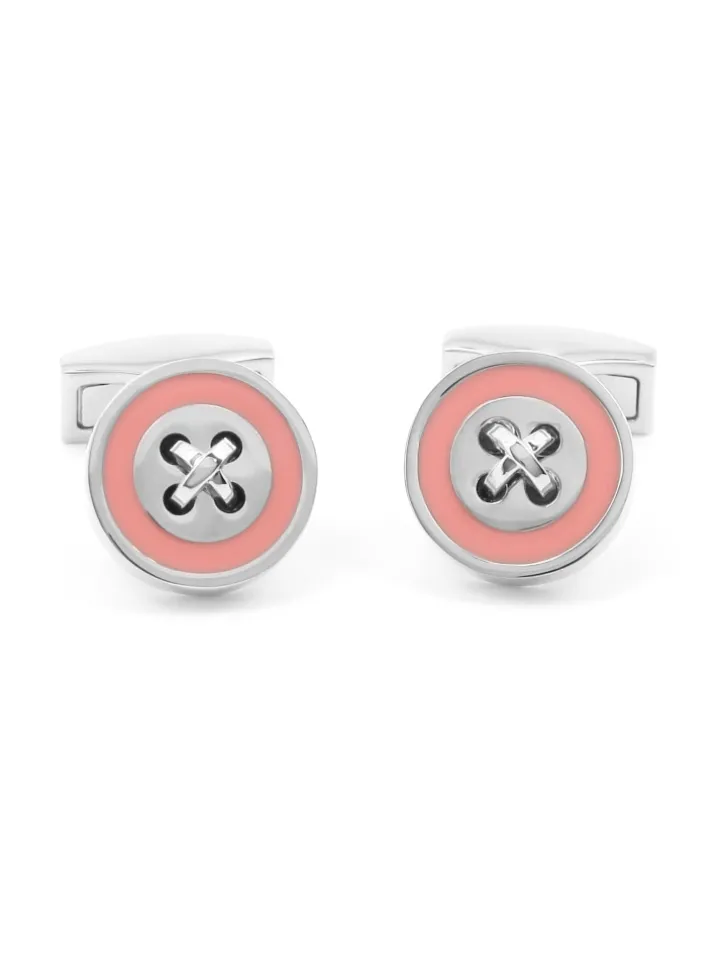Boutons de manchette rose Baltimore