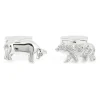 Boutons de manchette taureau et ours - Broad Street