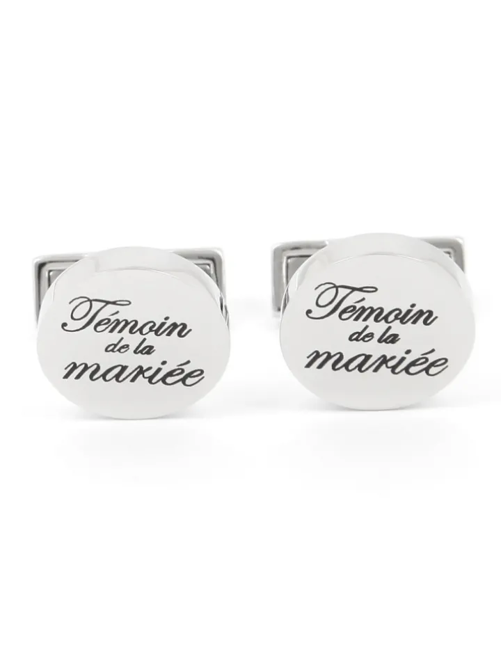 Boutons de manchette témoin de la mariée
