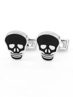 Boutons de manchette tête de mort Mexico