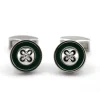 Boutons de manchette vert anglais Baltimore