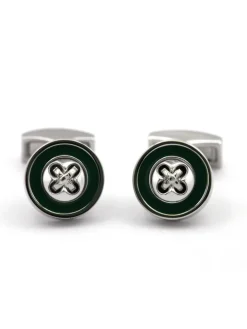 Boutons de manchette vert anglais Baltimore