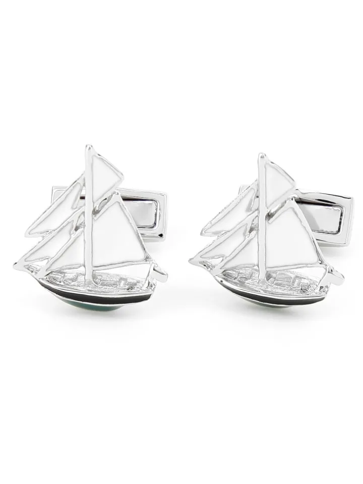 Boutons de manchette voilier Pen Duick
